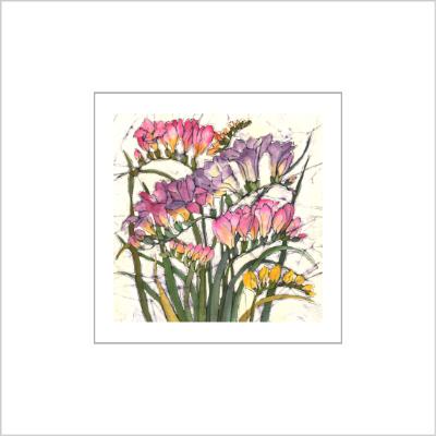 No.532 Freesias - signed Small Print.